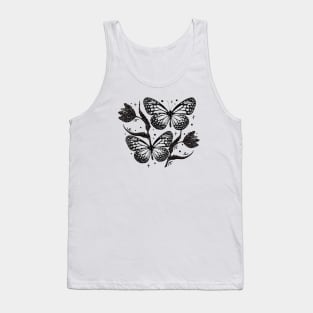 Vintage Inspired Linocut 5 Tank Top